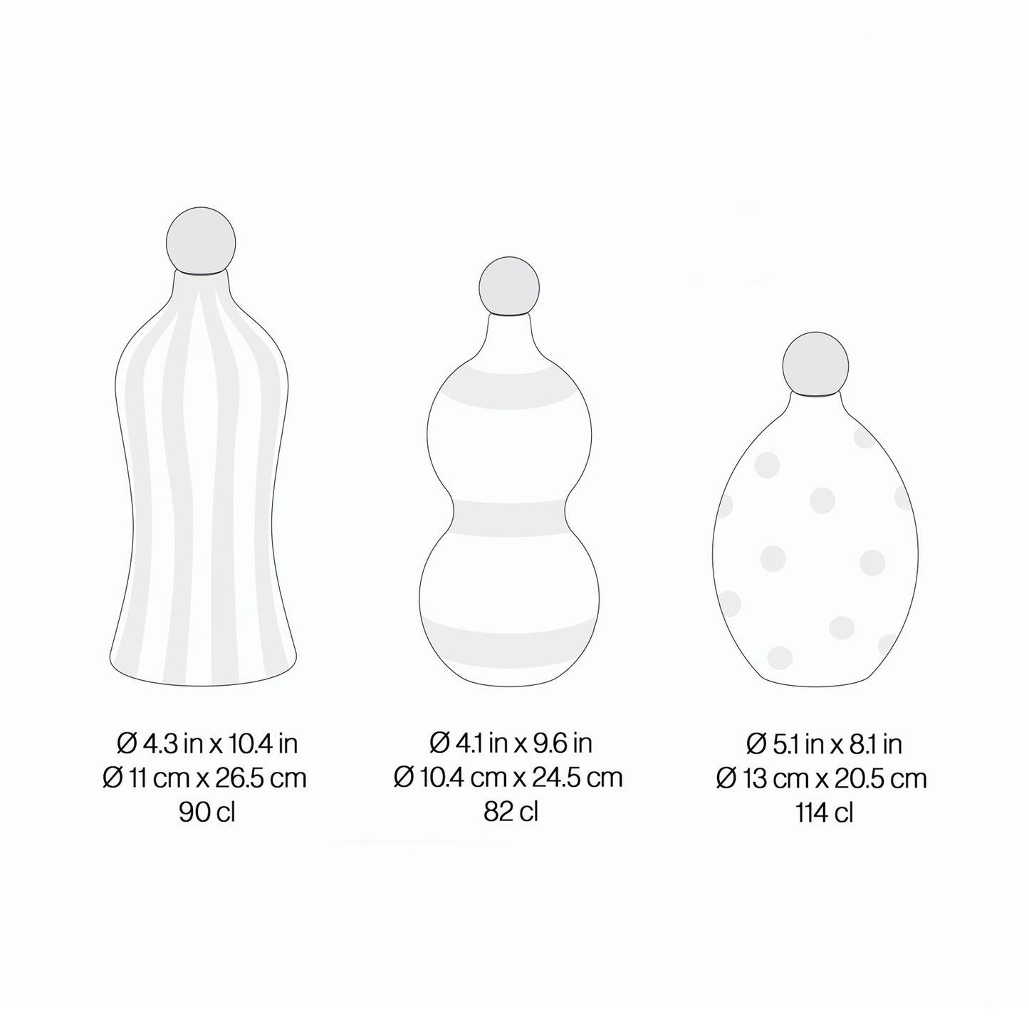Poldina Pro Lido Bottle Outdoor Rechargeable LED Table Lamp - line drawing.