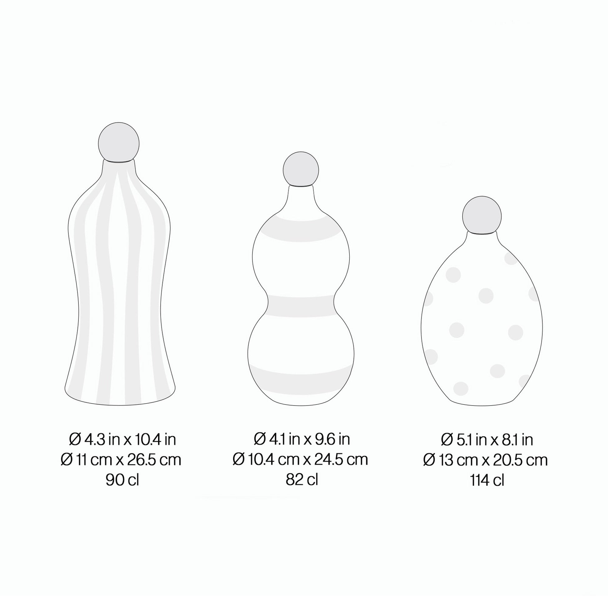 Poldina Pro Lido Bottle Outdoor Rechargeable LED Table Lamp - line drawing.