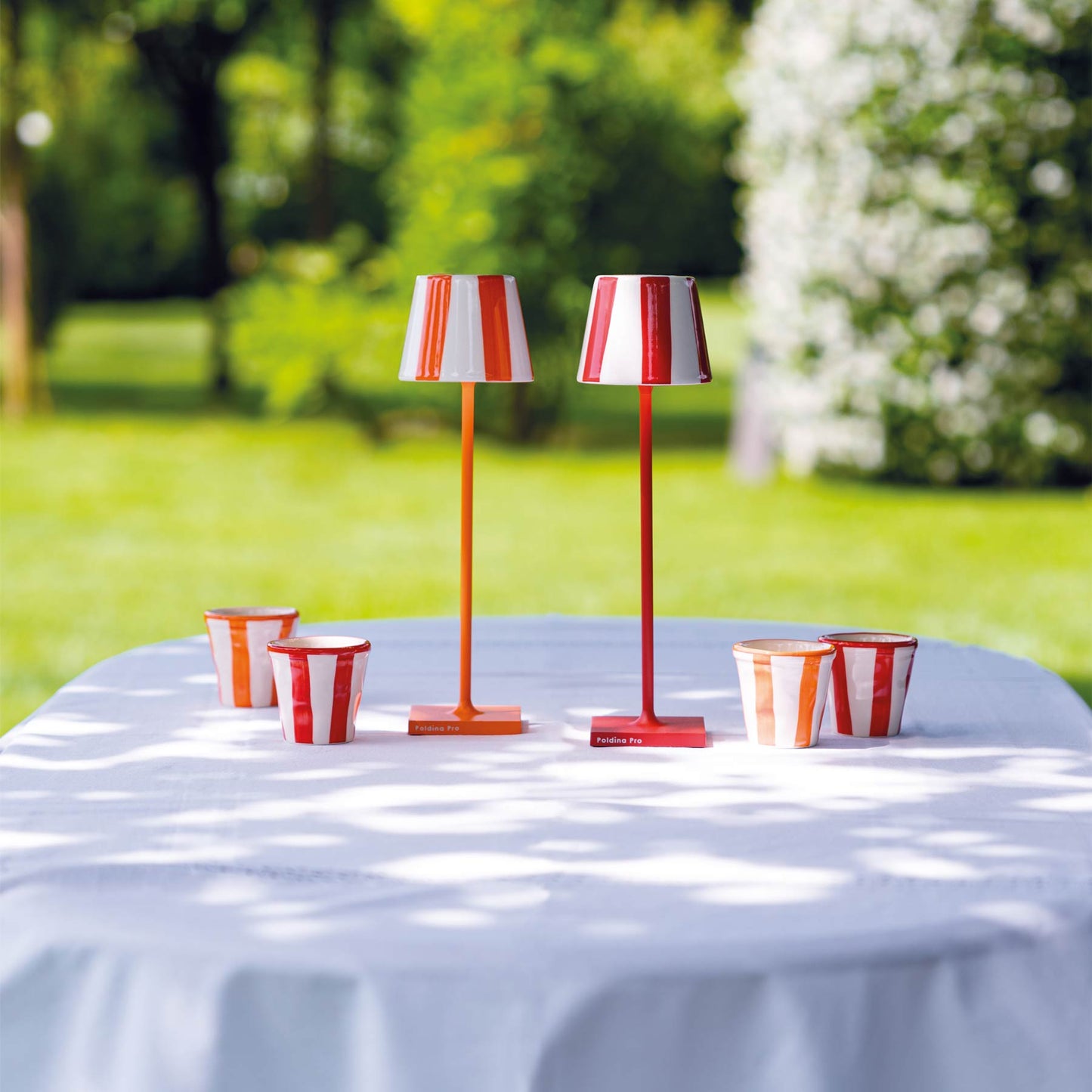 Poldina Pro Micro Ceramic Outdoor Lamp Shade in Outdoor Area.