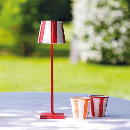Poldina Pro Micro Lido Outdoor LED Rechargeable Table Lamp in Outside Area.