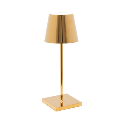 Poldina Pro Mini LED Table Lamp in Glossy Gold.