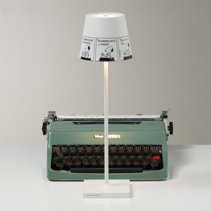 Poldina X Peanuts LED Table Lamp in living room.