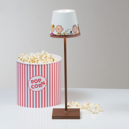 Poldina X Peanuts LED Table Lamp in living room.