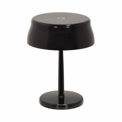 Sister Light Wi-Fi Mini Outdoor Rechargeable LED Table Lamp in Pearl Black.