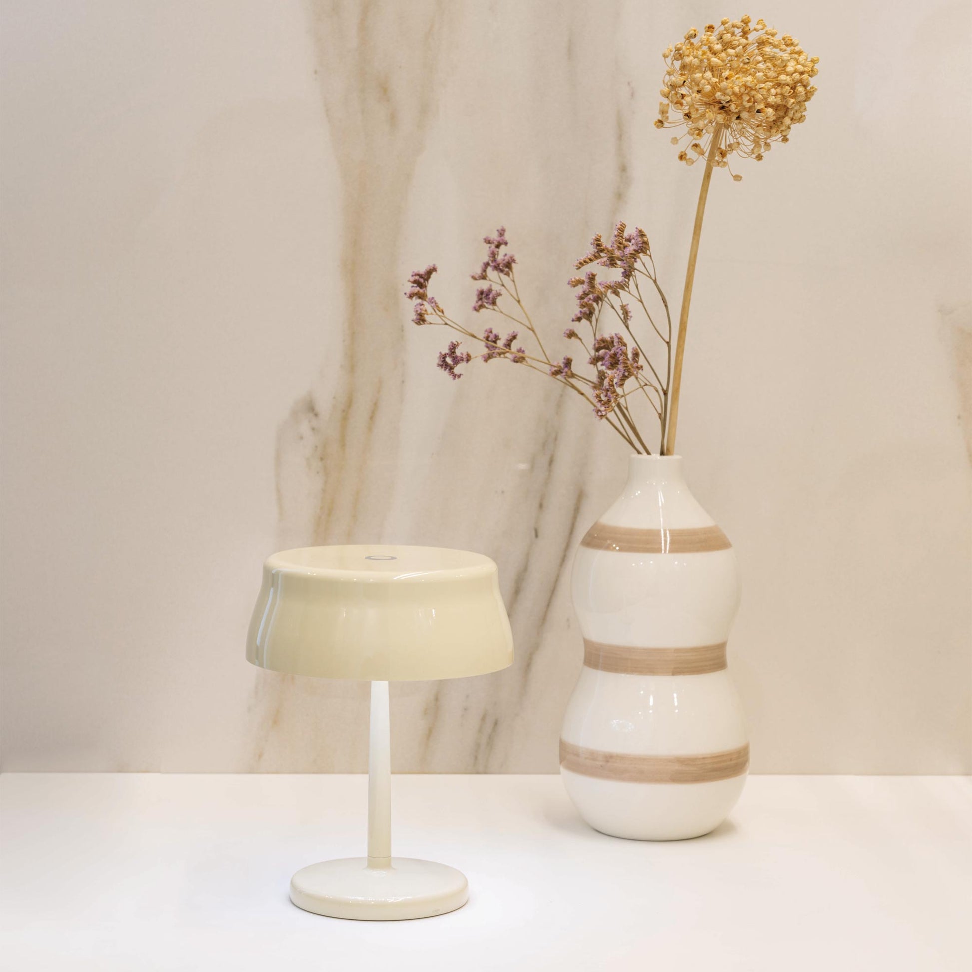 Sister Light Wi-Fi Mini Outdoor Rechargeable LED Table Lamp in changing room.