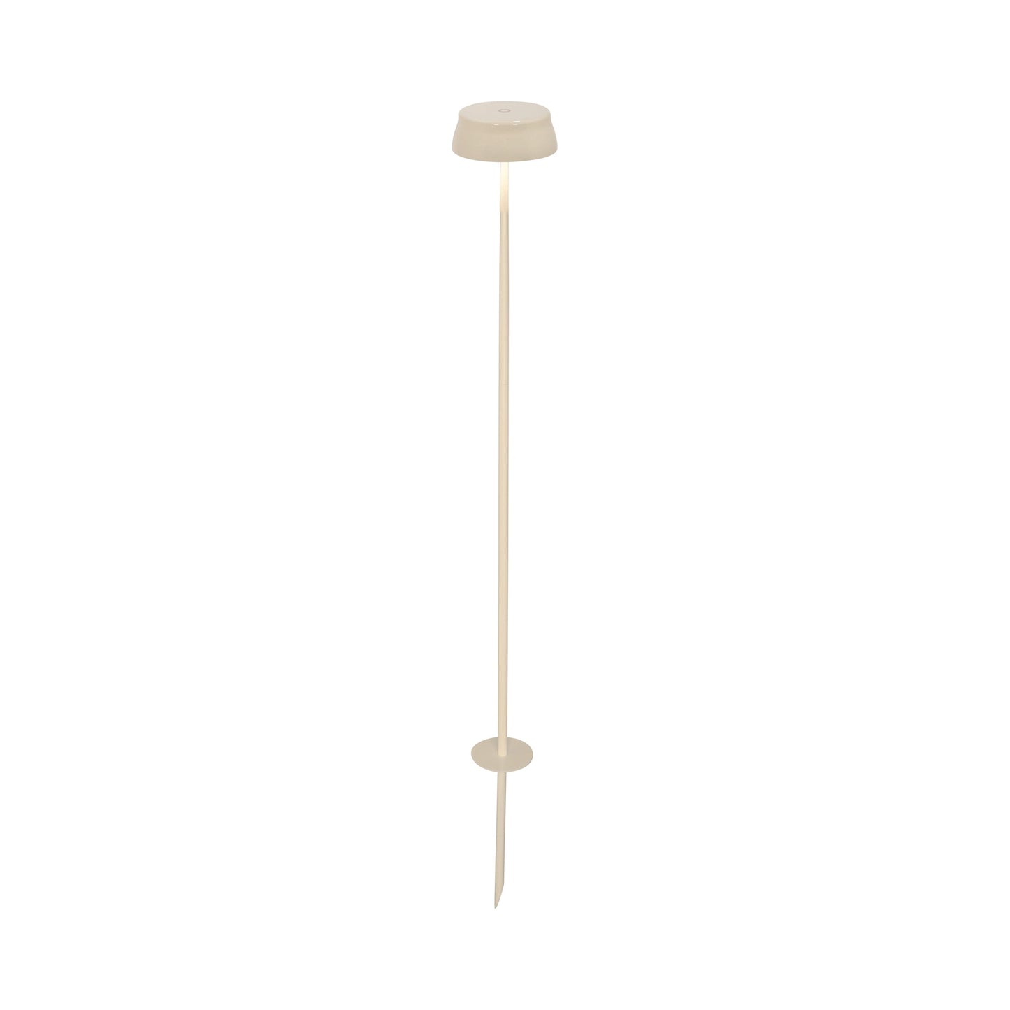 Sister Light Wi-Fi Outdoor Rechargeable LED Floor Lamp in Ivory.