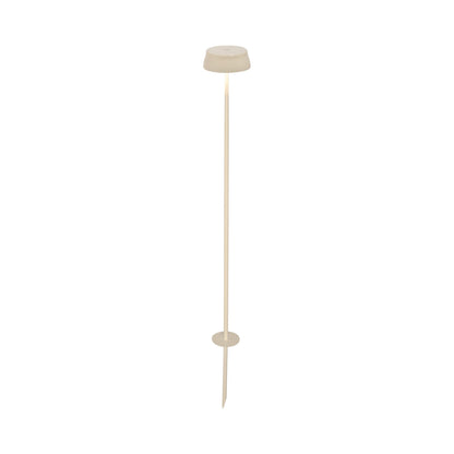 Sister Light Wi-Fi Outdoor Rechargeable LED Floor Lamp in Ivory.