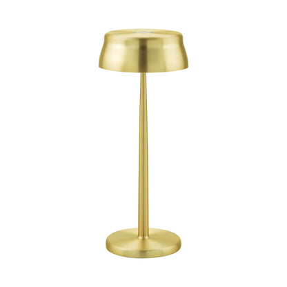 Sister Light Wi-Fi Outdoor Rechargeable LED Table Lamp in Anodized Gold.