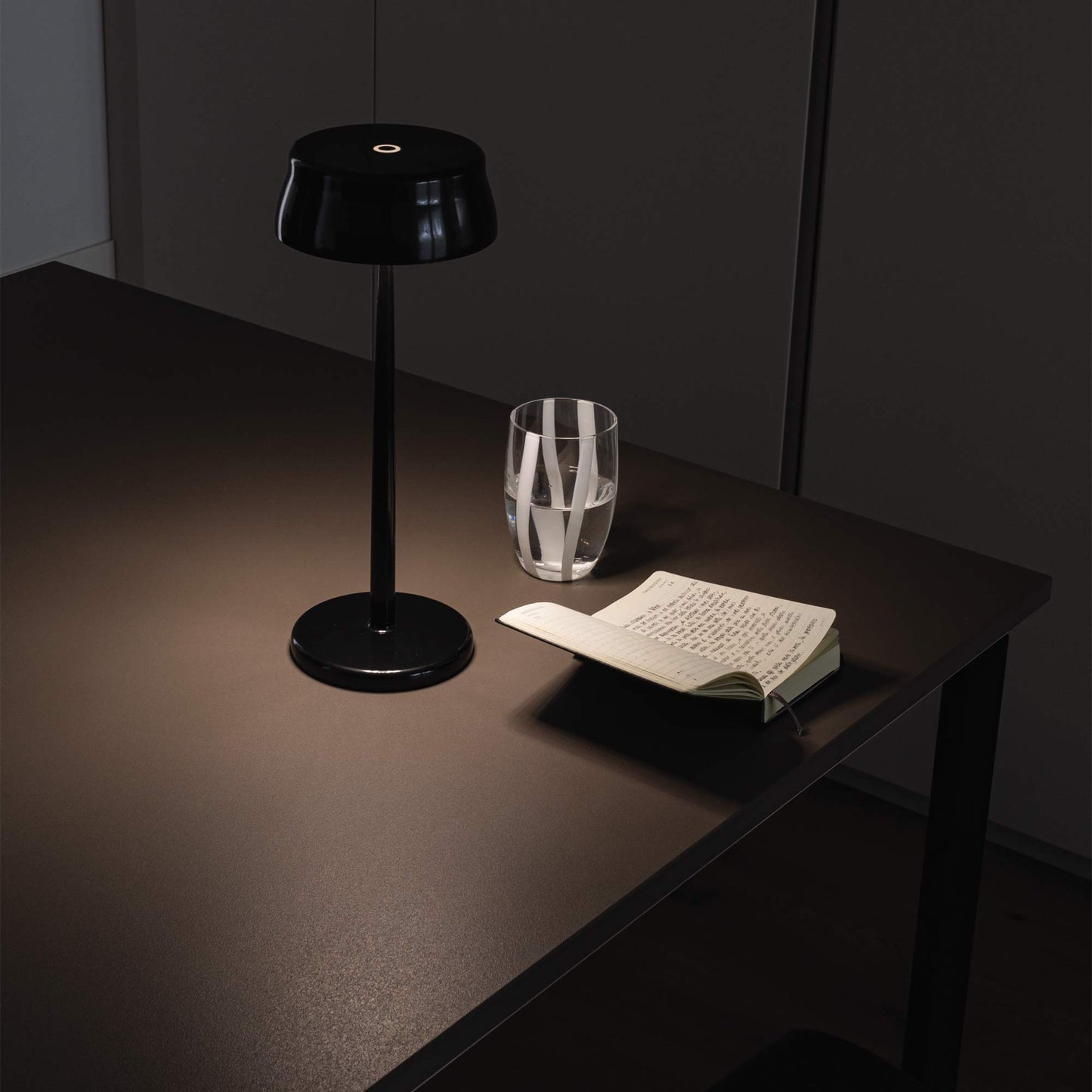 Sister Light Wi-Fi Outdoor Rechargeable LED Table Lamp in living room.