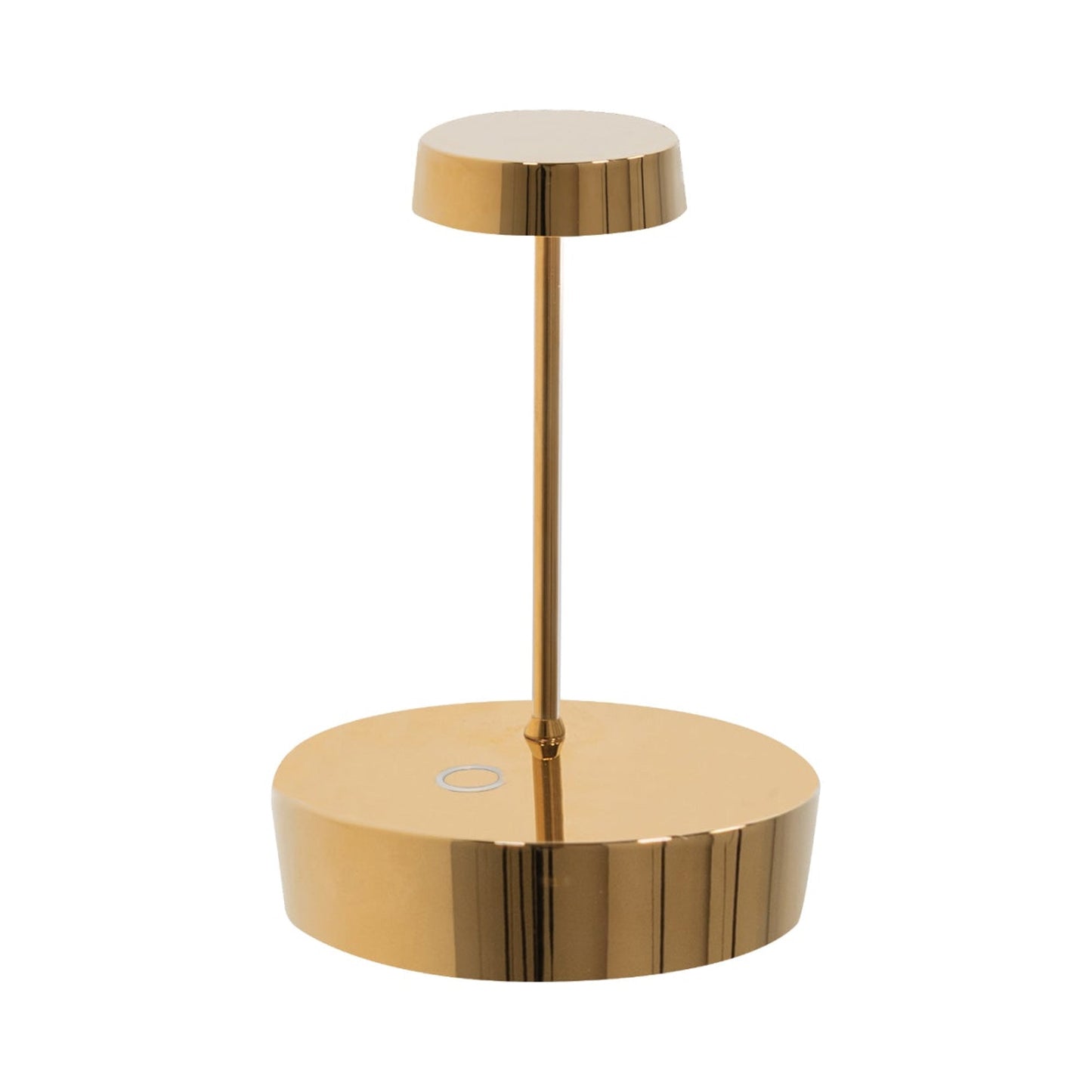 Swap Pro Mini Outdoor Rechargeable LED Table Lamp in Glossy Gold.
