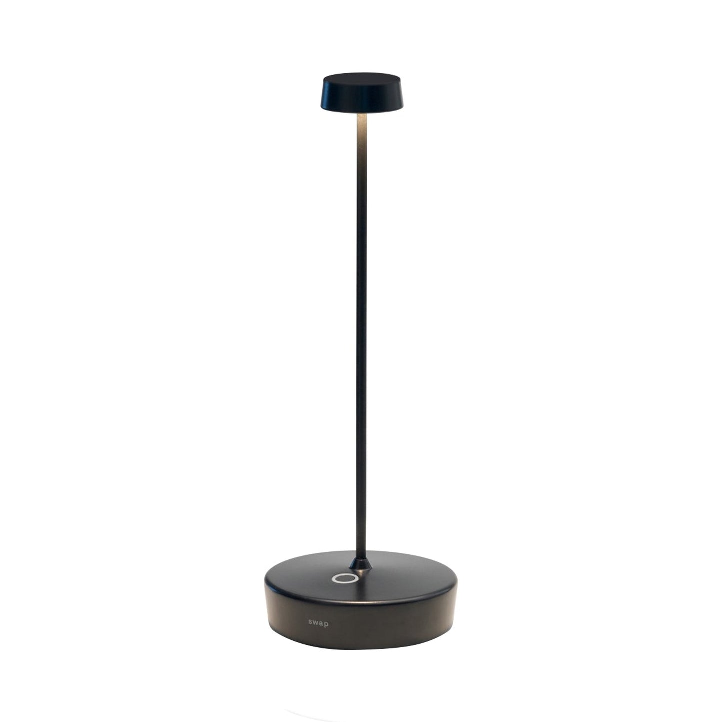 Swap Pro Outdoor Rechargeable LED Table Lamp in Black.