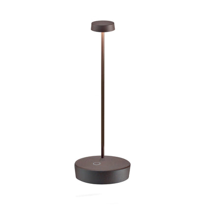 Swap Pro Outdoor Rechargeable LED Table Lamp in Rust.