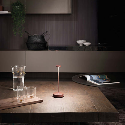 Swap Pro Outdoor Rechargeable LED Table Lamp in dining room.