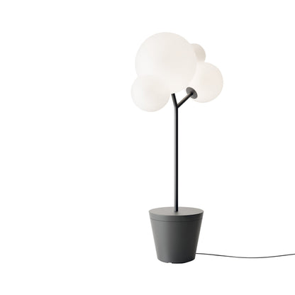 Tree of Light Outdoor Floor Lamp in Black.