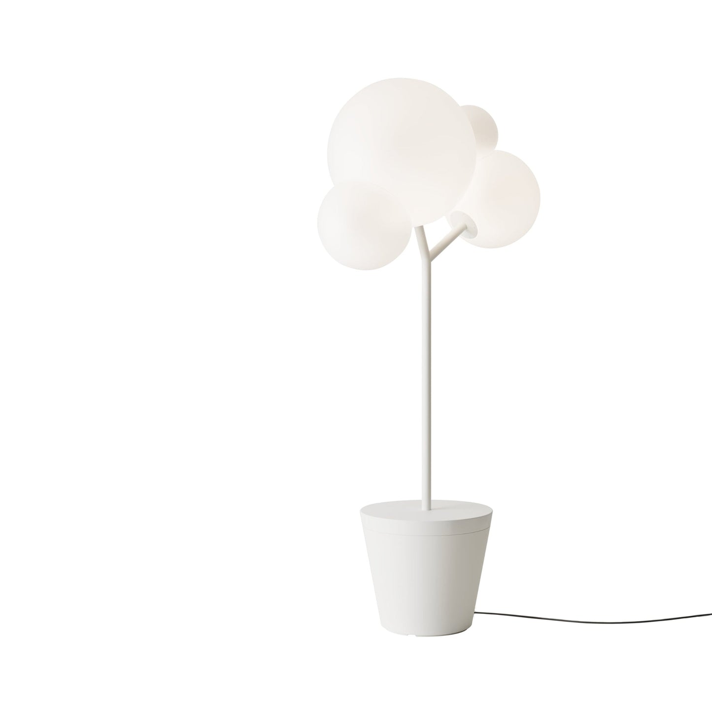 Tree of Light Outdoor Floor Lamp in White.