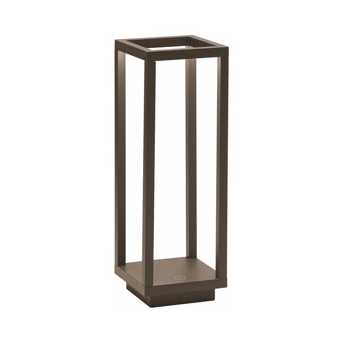Home Outdoor LED Table Lamp in Rust.