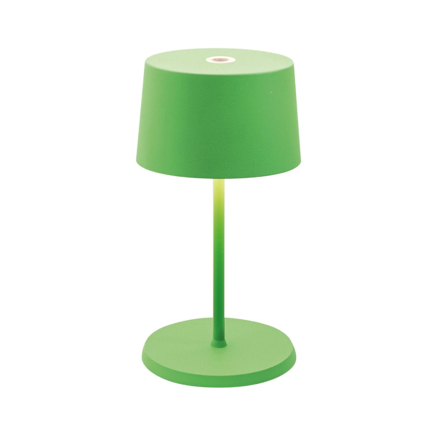 Olivia Mini LED Table Lamp in Green.