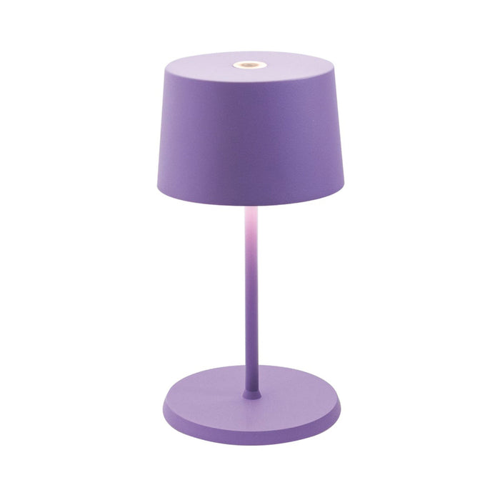 Olivia Mini LED Table Lamp in Lilac.