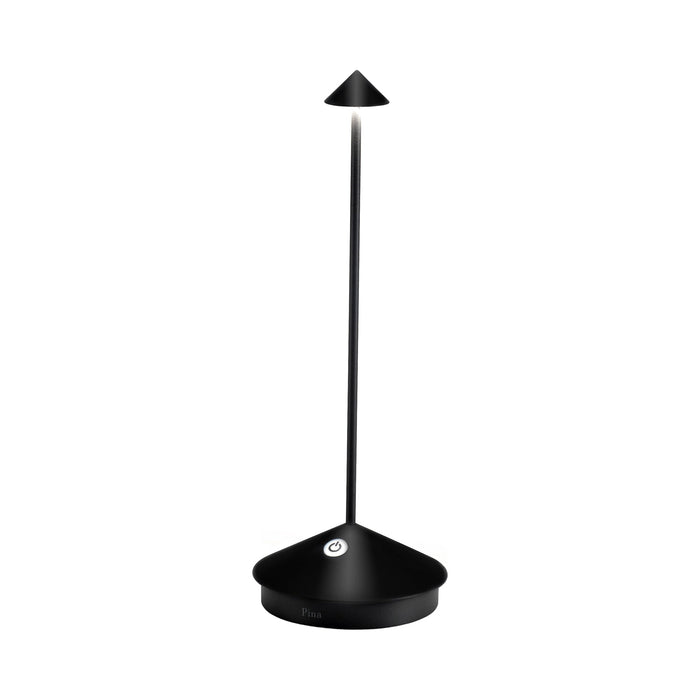 Pina Pro LED Table Lamp in Black.