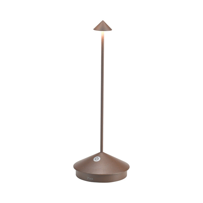Pina Pro LED Table Lamp in Rust.