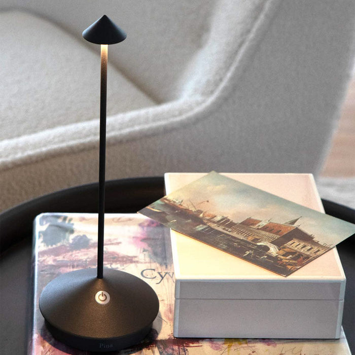 Pina Pro LED Table Lamp in living room.