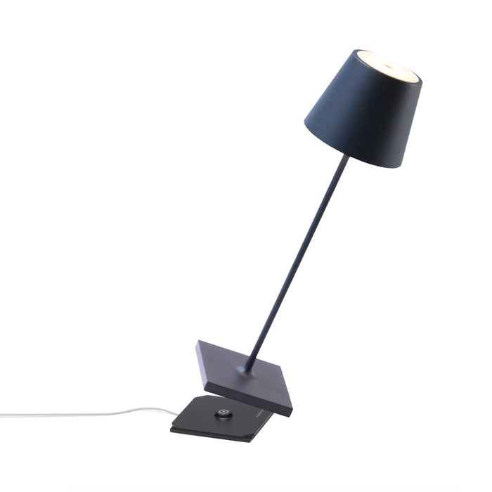 Poldina Pro LED Table Lamp in Steel Blue (Large).