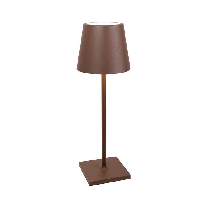 Poldina L LED Desk Lamp in Rust.