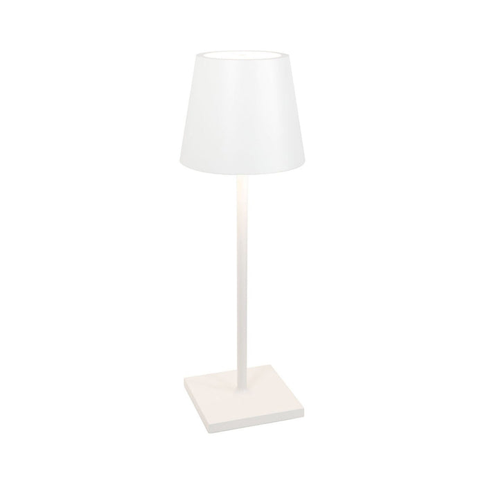 Poldina L LED Desk Lamp in White.