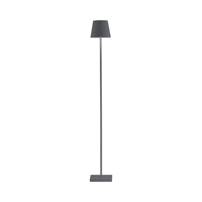 Poldina L LED Floor Lamp in Dark Grey.