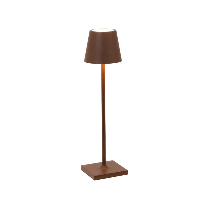Poldina Pro LED Table Lamp in Rust (Small).