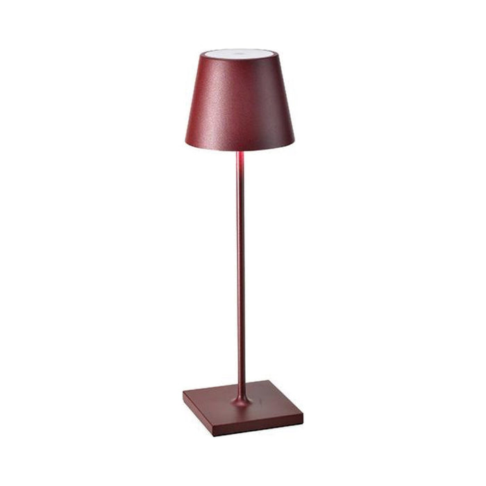 Poldina Pro LED Table Lamp in Bordeaux (Large).