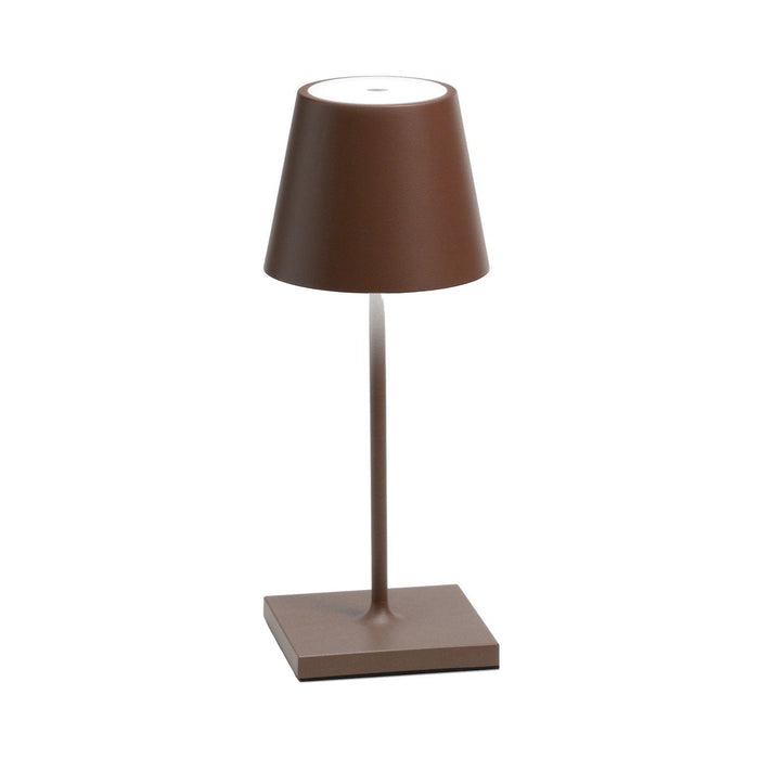 Poldina Pro Mini LED Table Lamp in Rust.
