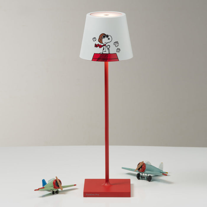 Poldina X Peanuts LED Table Lamp in living room.