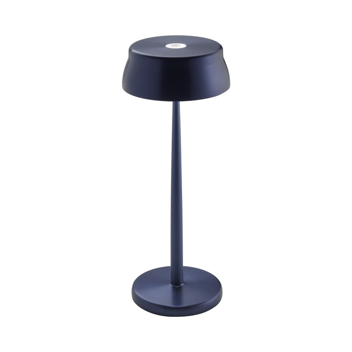 Sister LED Portable Table Lamp in Anodized Blue.