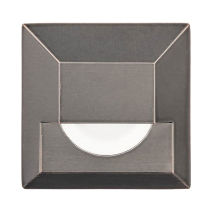 2 Inch Square LED Step Light in Bronzed Stainless Steel.
