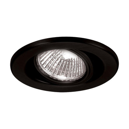 2.5 Inch Low Voltage Adjustable Recessed Trim in Black (Halogen).