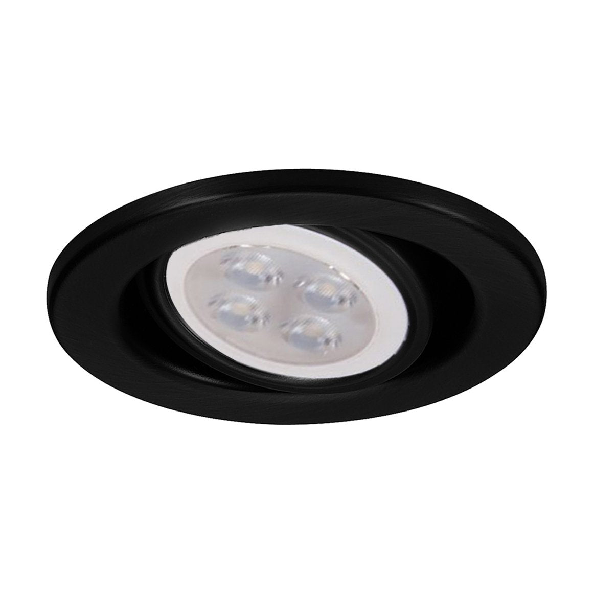 2.5 Inch Low Voltage Adjustable Recessed Trim in Black (LED).