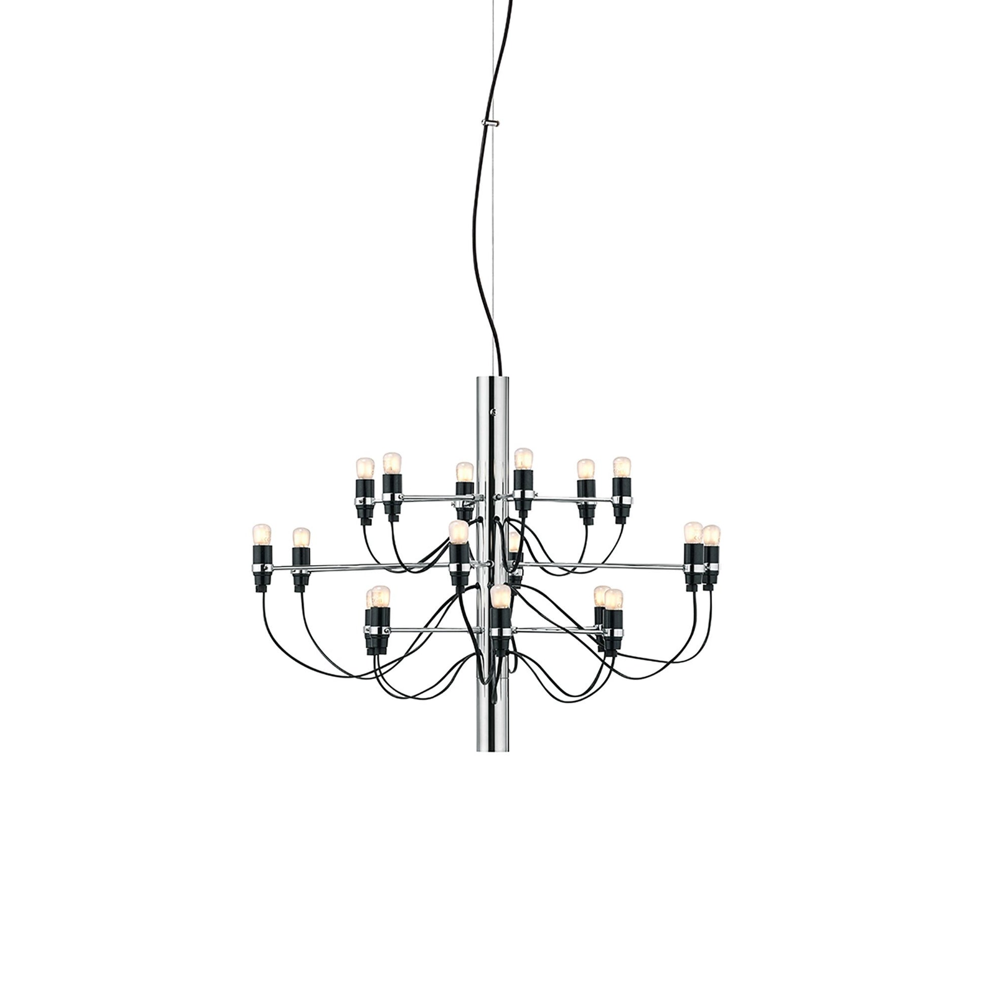 2097/18 UL LED Chandelier in Chrome (18-Light).