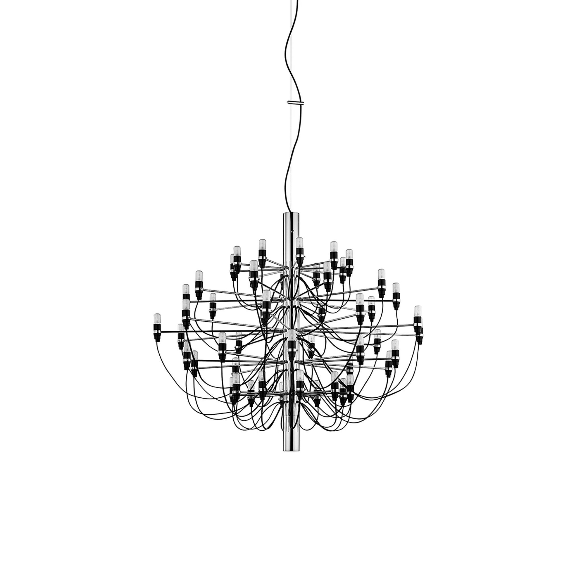 2097/18 UL LED Chandelier in Chrome (50-Light).