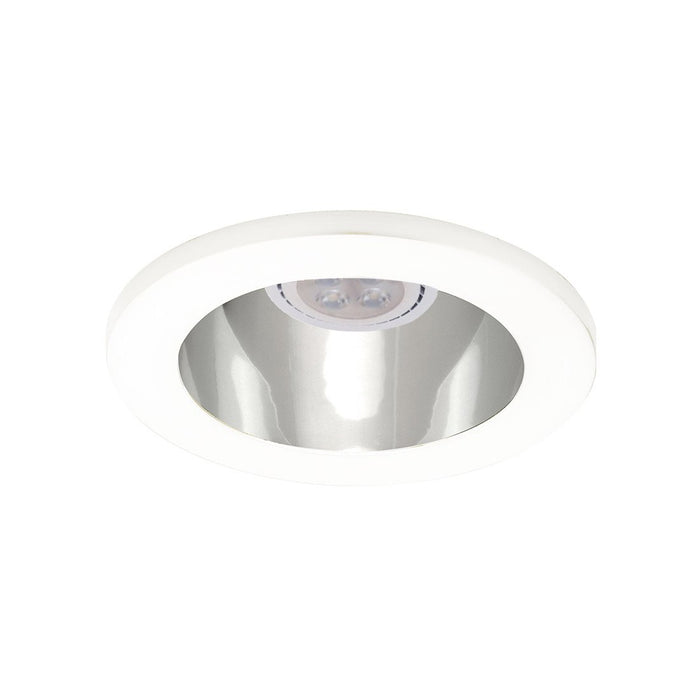4 Inch Low Voltage Die-Cast Adjustable Specular LED Recessed Trim in Specular Clear/White (LED/Round).