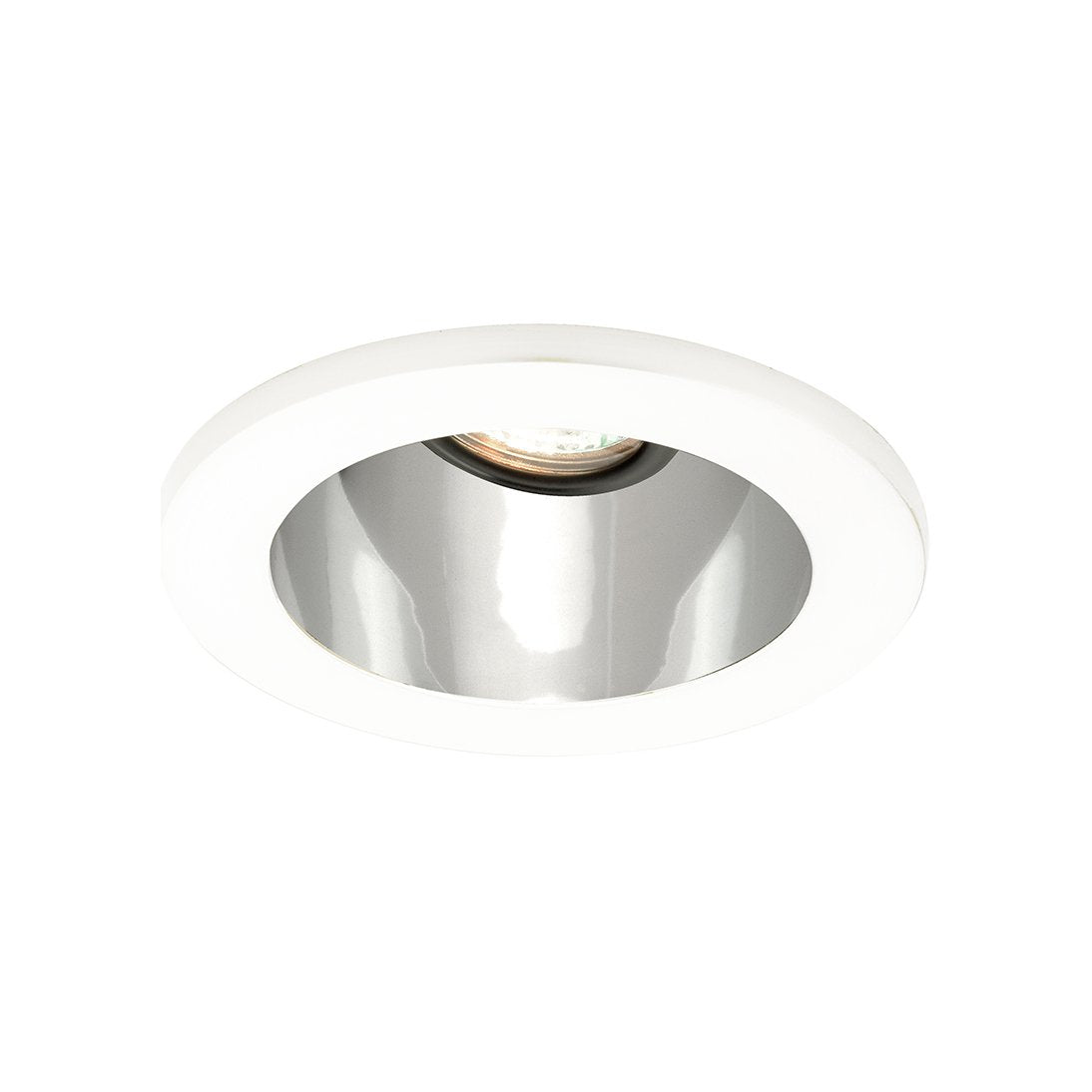 4 Inch Low Voltage Die-Cast Adjustable Specular LED Recessed Trim in Specular Clear/White (Halogen/Round).