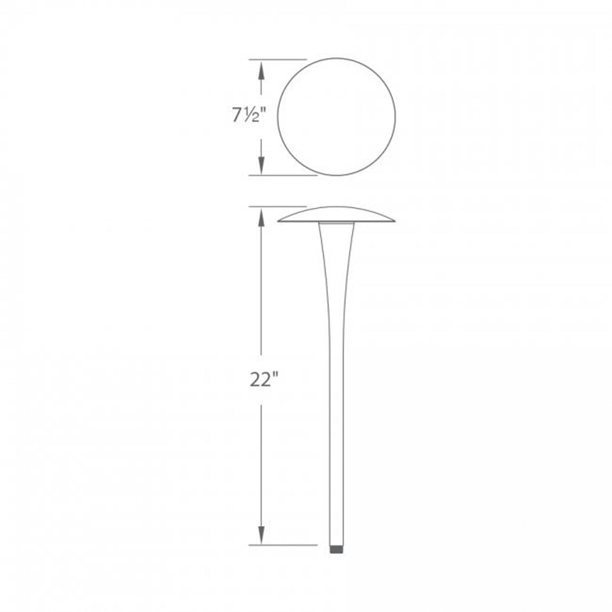 6011 LED Area Light - line drawing.