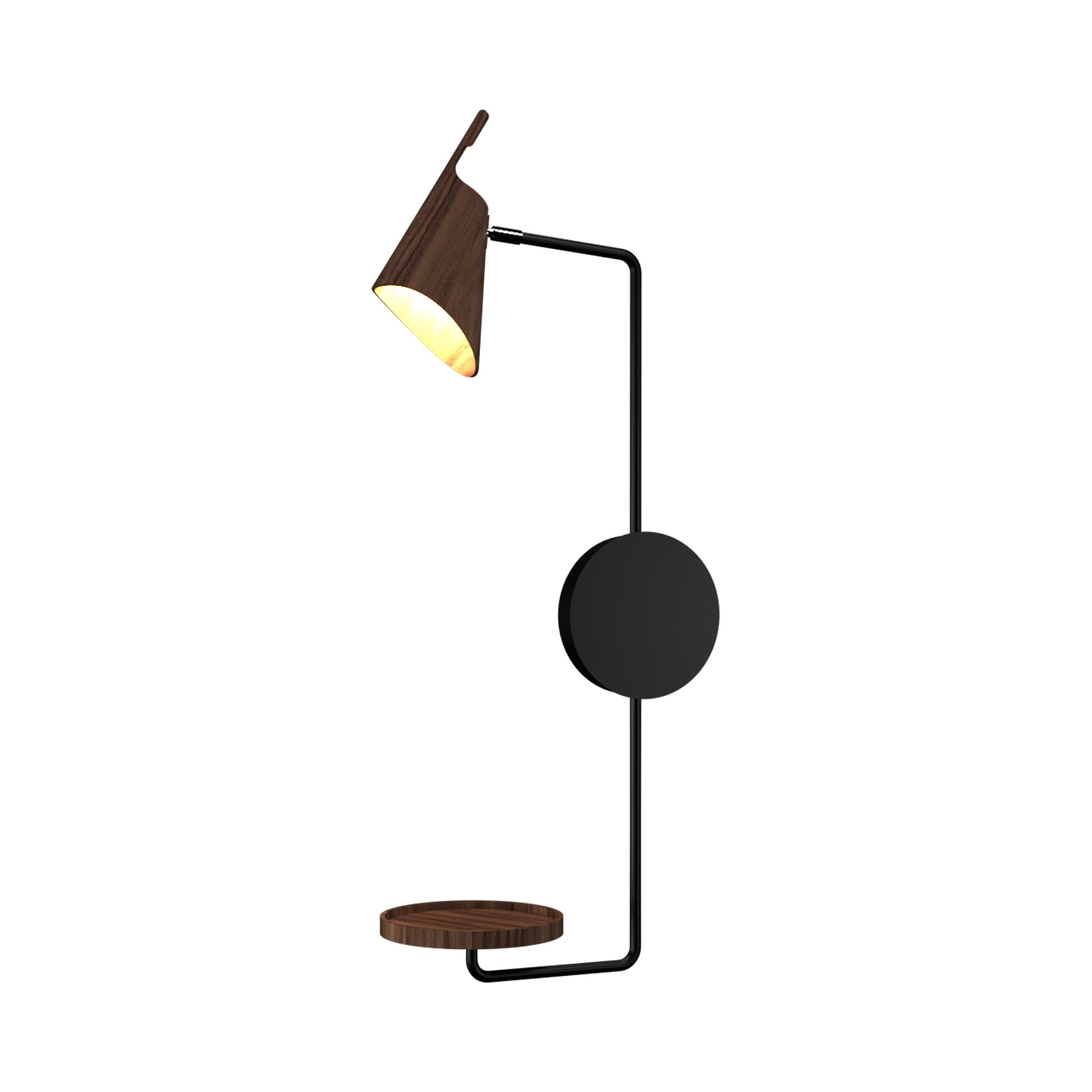 Balance Wall Light in American Walnut.