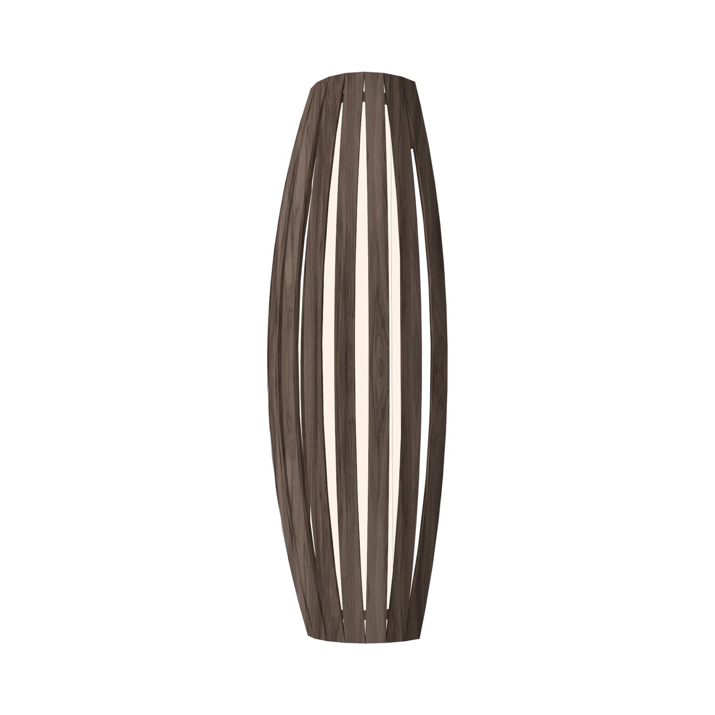 Barril Long Wall Light in American Walnut (Small).