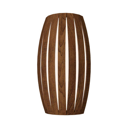 Barrel LED Wall Light in Imbuia.