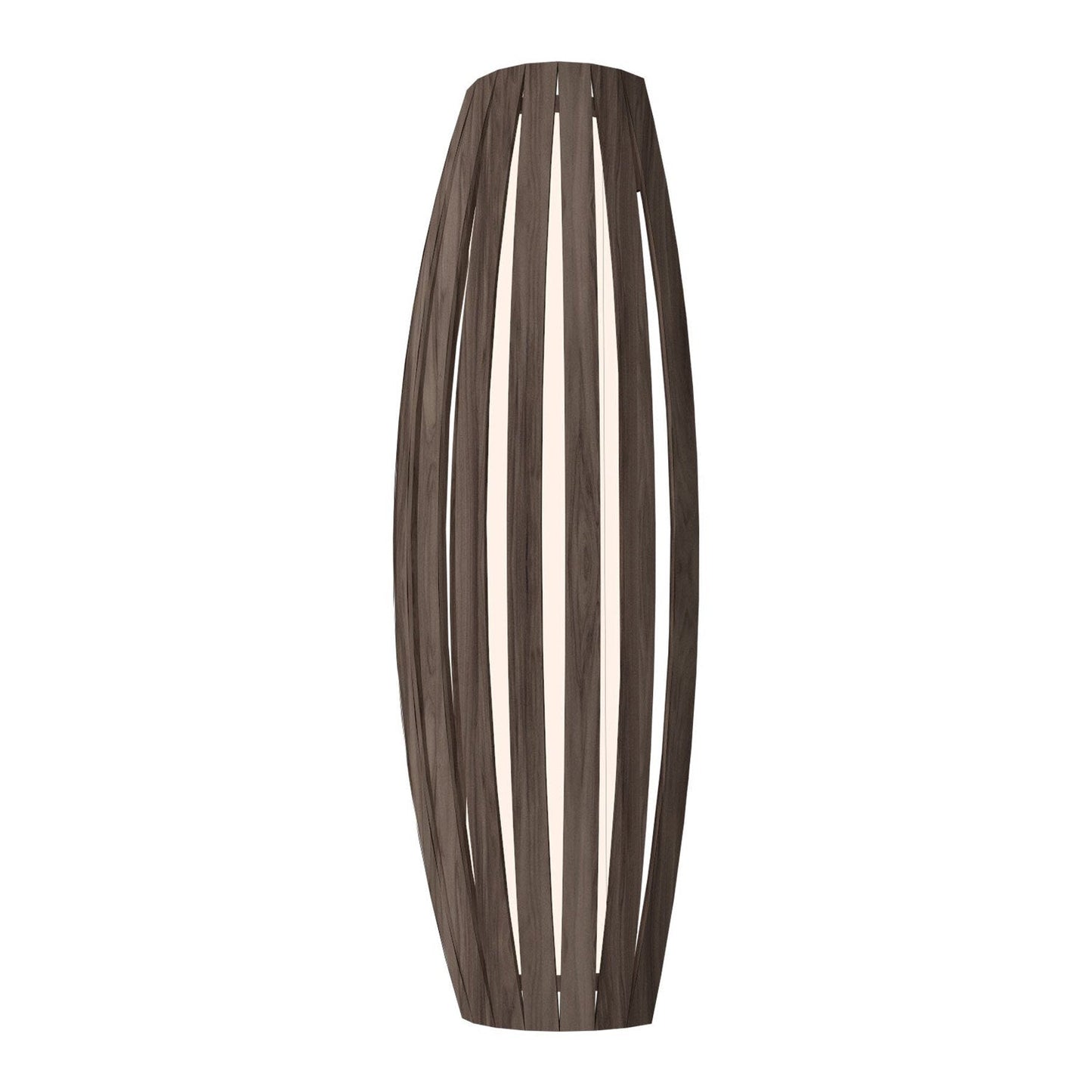 Barril Long Wall Light in American Walnut (Large).