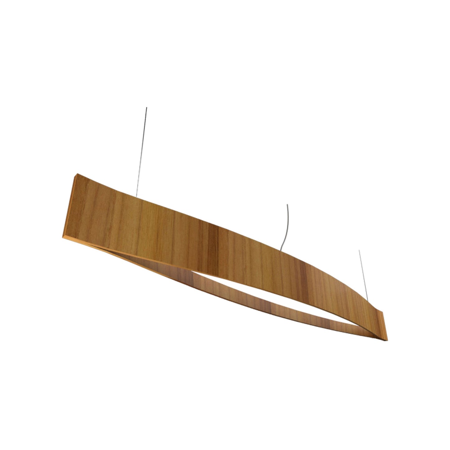 Canoe LED Pendant Light in Teak (Medium).