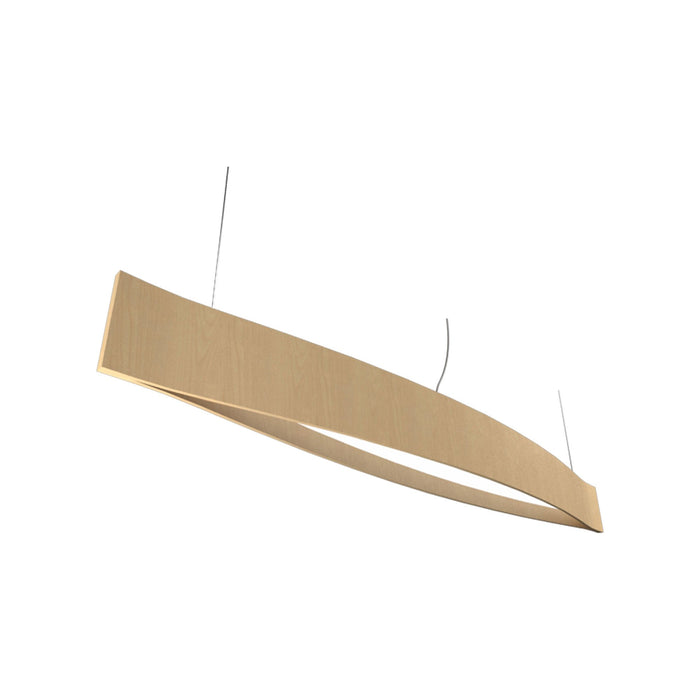 Canoe LED Pendant Light in Maple (Medium).