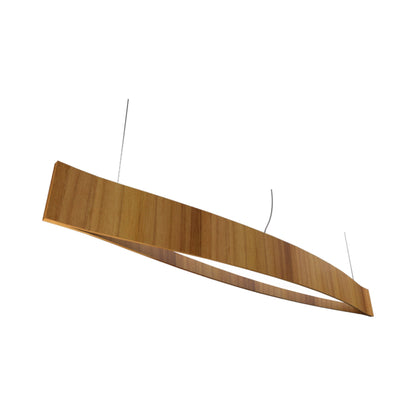 Canoe LED Pendant Light in Teak (Large).