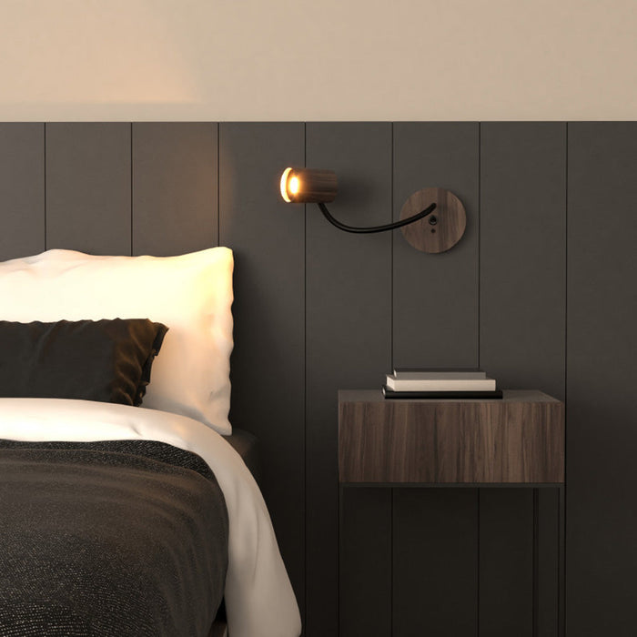 Clean 4198 Adjustable Wall Light in bedroom.